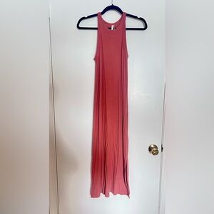 Sleeveless Ribbed Midi Dress